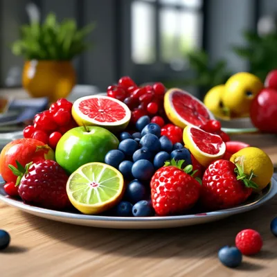 Фотообои \"Яркие фрукты\" - Арт. 310029 | Купить в интернет-магазине Уютная  стена