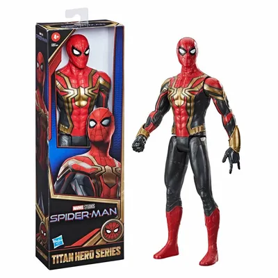 Фигурка Человек-паук красно-черный костюм, игрушка, вдохновленная фильмом,  для детей 30 см (ID#1623381076), цена: 1293.98 ₴, купить на Prom.ua