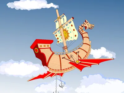 Картинки из мультфильма летучий корабль