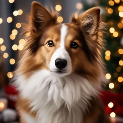 Хаски-новый год | Рождественская собака, Хаски, Собаки