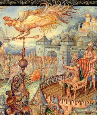 Иван Билибин «Сказка о золотом петушке» — Картинки и разговоры