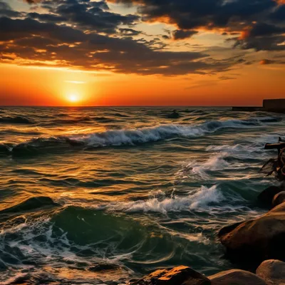 Дербент. Каспийское море. | Пейзажи, Живописные пейзажи, Океанские волны