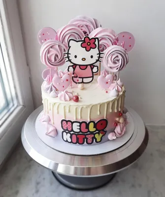 Торт \"Hello Kitty\" детский для девочки - заказать по цене 1800 руб. за 1кг  с доставкой в Омске
