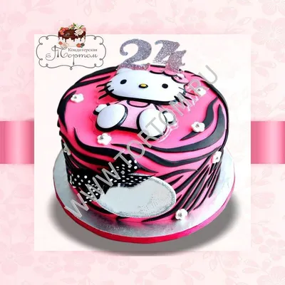 Торт для девочки в 8 лет «Hello Kitty»