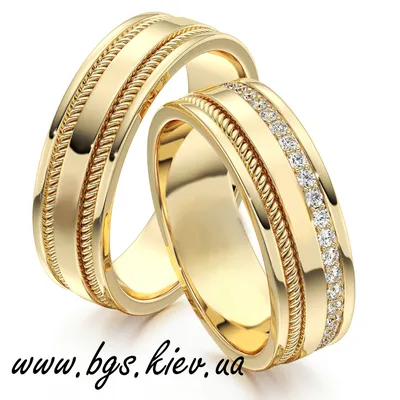 Обручальные кольца желтое золото | Золотые украшения на заказ Best Gold  Service