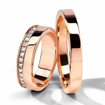 3049 | Обручальные кольца из розового золота - купить в Москве | цена от  ювелирной мастерской BENDES | 3049