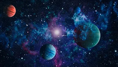 Скачать обои космос, обои, звезды, туманность, картинка разрешение 1600x900  #7258