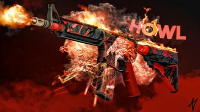 M4A4 Howl wallpaper created by Doud | | CSGOWallpapers.com