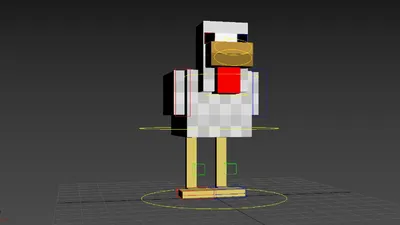 Файл 3D Minecraft Курица без опоры - Minecraft Курица без опоры 🐉・Идея  3D-печати для скачивания・Cults
