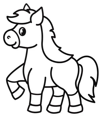 Рисунки лошадей для срисовки (100 фото) • Прикольные картинки KLike