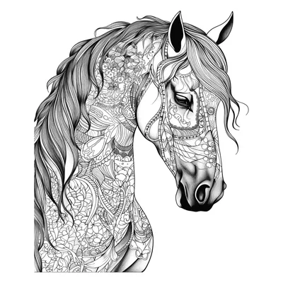 Раскраски Лошади | Распечатать бесплатно (90 штук)
