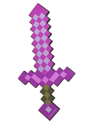 Оружие Майнкрафт / Пиксельный меч 8Бит Зачарованный фиолетовый / игрушечное оружие  Minecraft 60см - купить с доставкой по выгодным ценам в интернет-магазине  OZON (742117756)