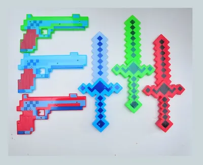 Оружие Майнкрафт: купить меч и кирку из игры Minecraft в интернет магазине  Toyszone.ru