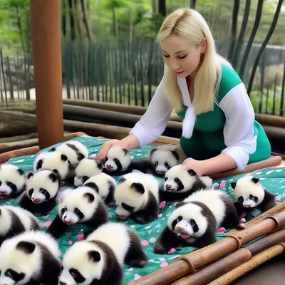 Это так мило: в китайском заповеднике дебютировало 36 маленьких панд - Ink