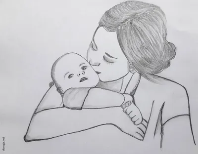 Мать и ребенок арт - 34 фото