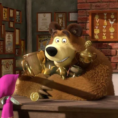 Маша из мультфильма \"Маша и медведь…» — создано в Шедевруме