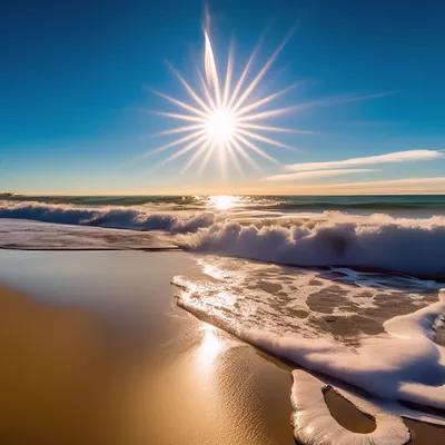 Рисунок солнце море песок - 67 фото