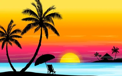 Картинка Пляж Море солнца Природа Небо Рассветы и закаты Вода | Закаты,  Обои с пляжем, Пляжные фото