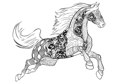 Файл STL мустанг лошадь настенное искусство реалистичные лошади настенный  декор 2d искусство 🐎・Шаблон для загрузки и 3D-печати・Cults