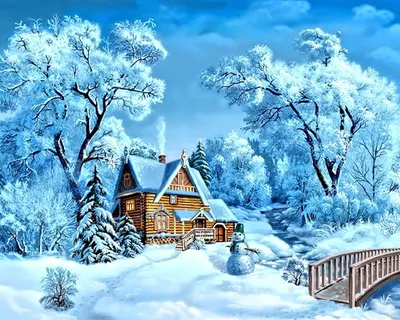 Настоящая зима: новогодние обои, картинки, фото 1024x768
