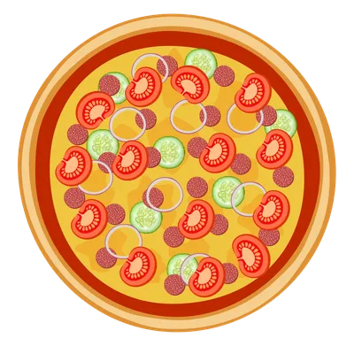 Картинки пицца нарисованная - 79 фото