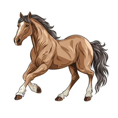 Набор Нарисованных Вручную Векторных Силуэтов Лошадей — стоковая векторная  графика и другие изображения на тему Лошадь - iStock