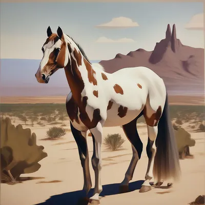 Нарисованная лошадь