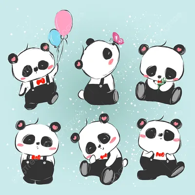 Чтение панды, Гигантская панда, Полярный медведь, Хлоя Парк,  Мультипликационная панда, мультипликационный персонаж, млекопитающее,  нарисованные png | PNGWing