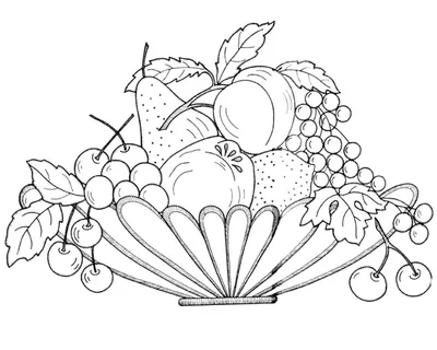 Раскраски овощи фрукты для 3 лет (52 фото) » рисунки для срисовки на  Газ-квас.ком