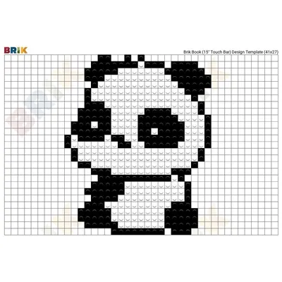 Рисунки по клеточкам панда - 80 фото