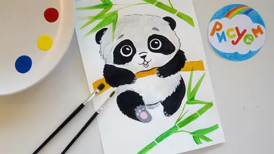 Картинки панды рисовать фотографии