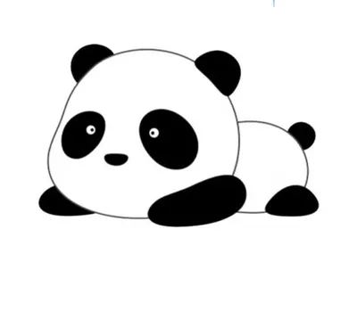 Панда. + видео процесс рисования | Пикабу