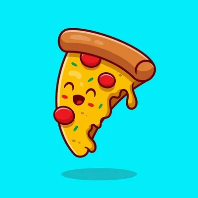 кусок пиццы, мультяшная пицца, png | PNGWing