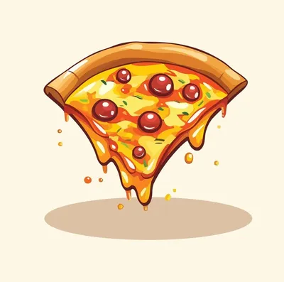 Рисунки пиццы - 72 фото