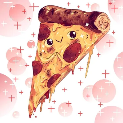 мультяшный ломтик пиццы пепперони Иллюстрация вектора - иллюстрации  насчитывающей поставка, варить: 221212316
