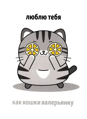 Оригинальная прикольная открытка с необычным посланием Люблю, как кошки  валерьянку... - купить с доставкой в интернет-магазине OZON (170588890)