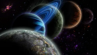 Рисунок Космос. Удивительные планеты №222794 - «КОСМИЧЕСКАЯ ОДИССЕЯ»  (28.12.2023 - 15:06)