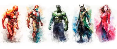 Набор супергероев Мстители: Капитан Америка, Танос, Человек-паук, Халк,  Железный человек купить по низким ценам в интернет-магазине Uzum (706508)