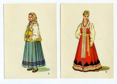Русский костюм: как сложился русский народный костюм, картины, фотографии.