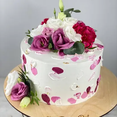 Торт “Съедобные цветы из шоколада” Арт. 00731 | Торты на заказ в  Новосибирске \"ElCremo\"