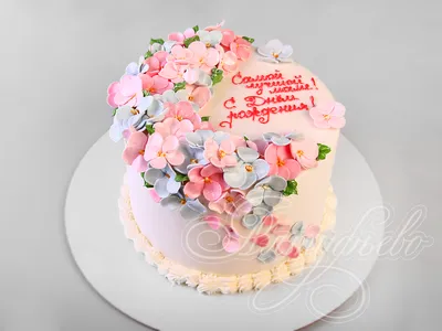 Торт «На день рождения девочки» категории торты с цветами