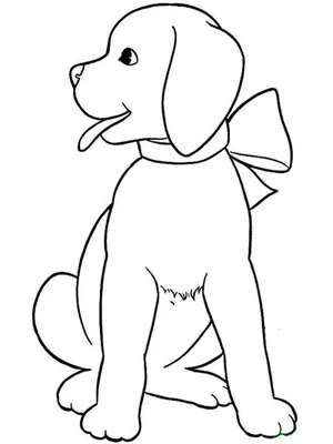 100 простых и красивых картинок собак для срисовки » Dosuga.net — Сайт  Хорошего Настроения