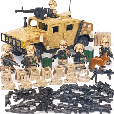 Набор военных Лего фигурок 6 штук / солдаты с оружием / Лего человечки -  купить с доставкой по выгодным ценам в интернет-магазине OZON (524379251)