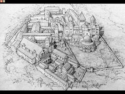 вид средневекового города Марбург Стоковое Изображение - изображение  насчитывающей ландшафт, городок: 246612263