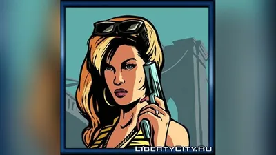 Портрет в стиле GTA в стиле 2D, Город, Портрет на Illustrators.ru