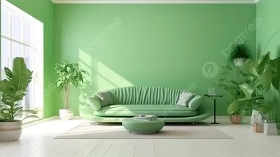 Интерьер спальни в зеленых тонах | Блог L.DesignStudio