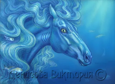 Lika Jishkariani - Волшебная лошадь, 06.07.2021, 50×60×1 см: Описание  произведения | Артхив