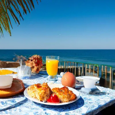 Завтрак на террасе с видом на море Риччоне - Hotel Lungomare Riccione |  Lungomare Hotel 4 stelle Riccione