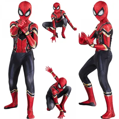 Костюм супергероя Железного Человека-паука Мстителей, костюм для косплея,  костюм на Хэллоуин, костюм для экспедиции, костюм для мальчиков и мужчин |  AliExpress