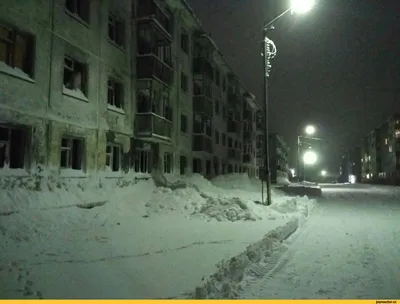 Улица ночь фонари зима снегопад …» — создано в Шедевруме